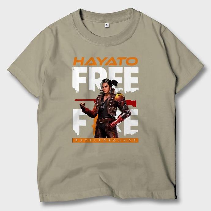 Disc Baju Kaos Anak Game Free Fire Hayato Ff Atasan Anak Ff-02 B