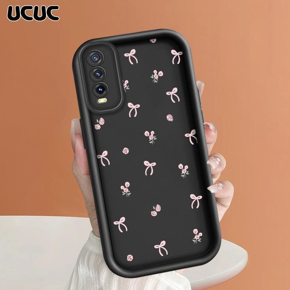 Big Promo Ucuc Vivo Y20I Y20S Y12S Y20 2021 Y20Sg Y12A Soft Silicone Beautiful Floral Flowers Bow Pa