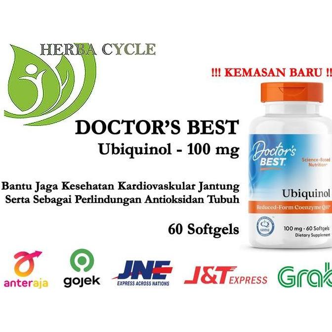 Doctor's Best Ubiquinol + Kaneka QH 100 mg 60 Softgels Dr Best Ubiquinol