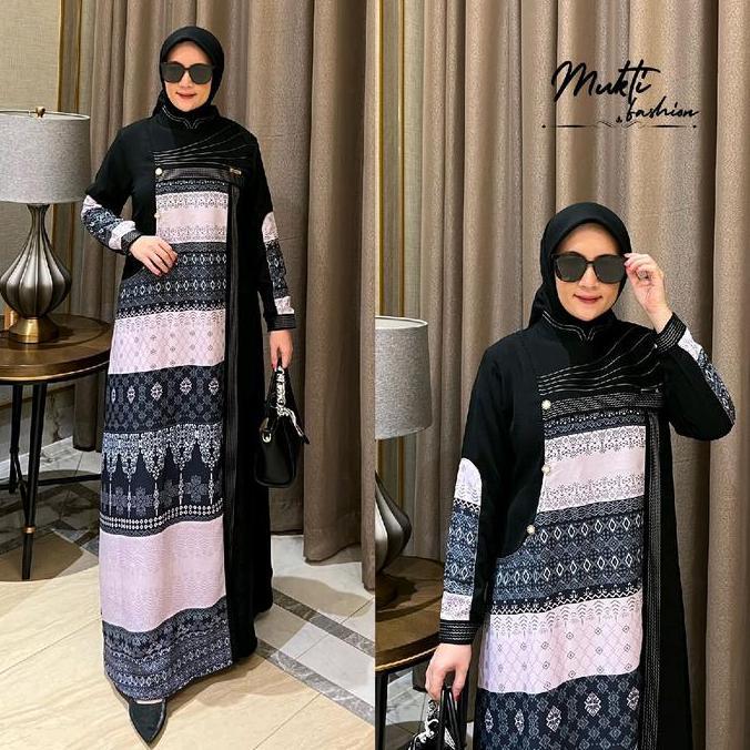 Valora Dress Mukti Fashion Gamis Premium Gamis kekinian