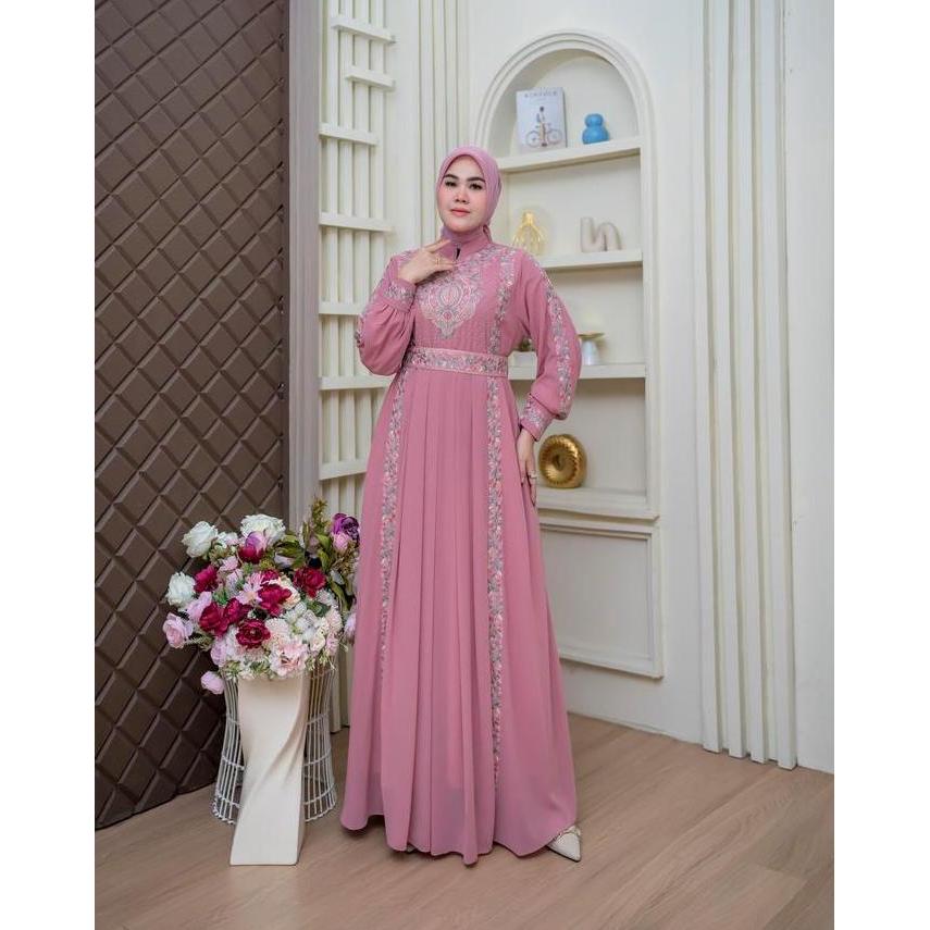 BELIFI | Alsava Dress by Belifi Gamis Mewah Bordir Premium Dress Muslim Elegan Baju Acara Formal