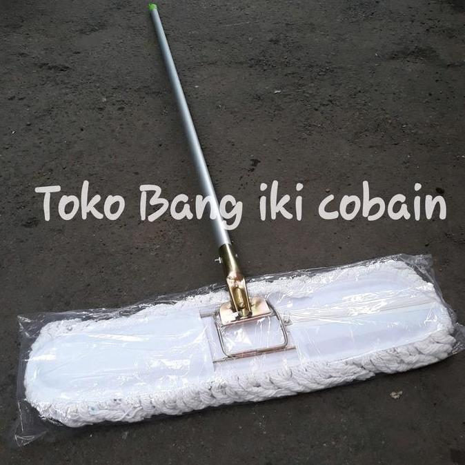 Alat Pel Lantai 60cm Kain Pel Lantai Lobby 60cm Gagang Alumunium Lembut Besi Cleaning