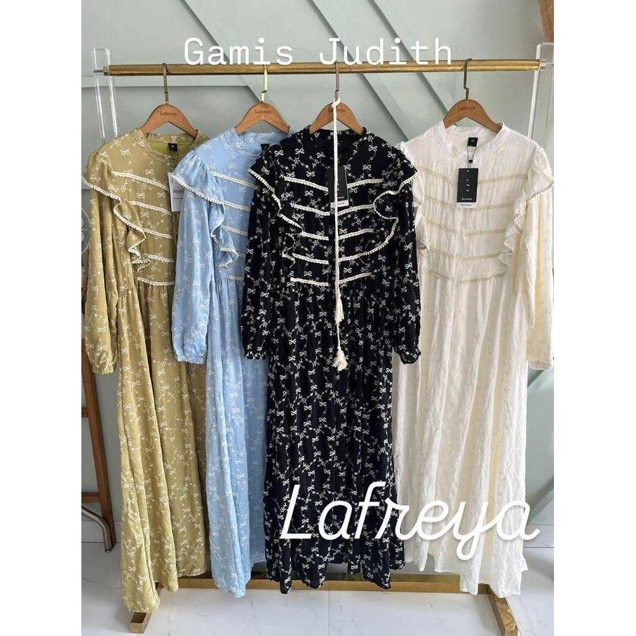 Etora Gamis Judith Rowena Fashion Busana Muslim Import Premium Gamis Lafreya Orinal