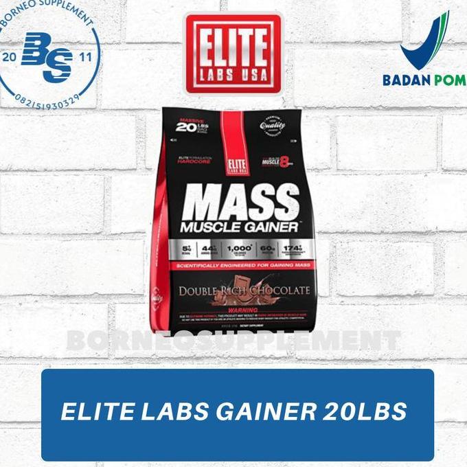 Elite Labs Mass Muscle Gainer 20 Lbs Weight Gainer 20 Lbs