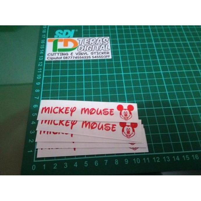 Sticker Cutting Handle Pintu Mobil Mickey Mouse