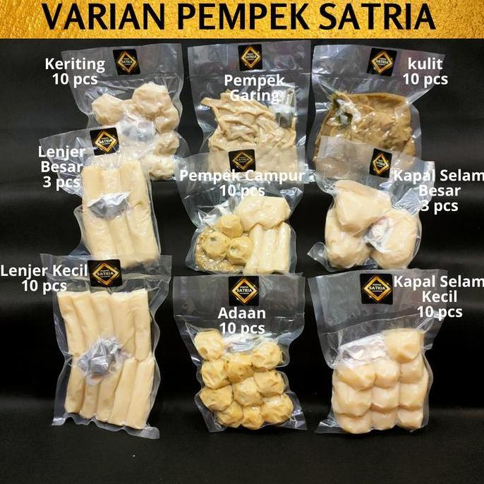 Mpek empek Pempek Satria Palembang Paket JUMBO isi 15 pak beku frozen