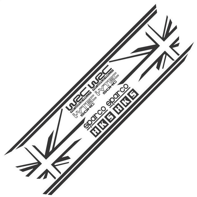 Stiker Mobil Simple Agya Ayla Yaris Jazz Brio Aksesoris Variasi Keren