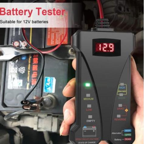 Ready Tester Aki Mobil Motor Digital Alat Tes Cek Aki Accu Mobil Motor