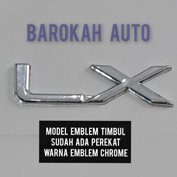 logo mobil emblem LX untuk kijang kapsul