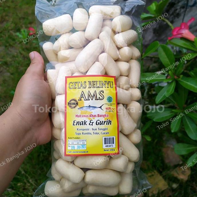 Getas belinyu ams 250gram getas premium bangka kerupuk amplang bangka