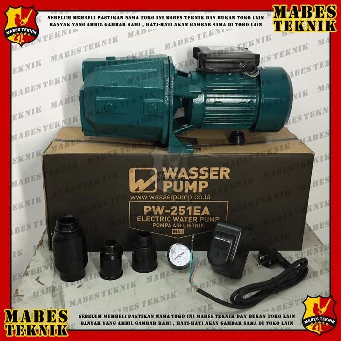 Promo| Wasser Pw 251 Ea / Pw 251Ea / Pw251 Ea Pompa Air Sumur Dangkal Jetpump