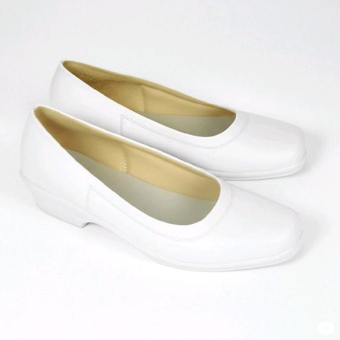 Diskont Sepatu Pantofel Wanita Putih Sepatu Pantofel Akper Bidan Dokter Putih Sepatu Pantofel Putih 