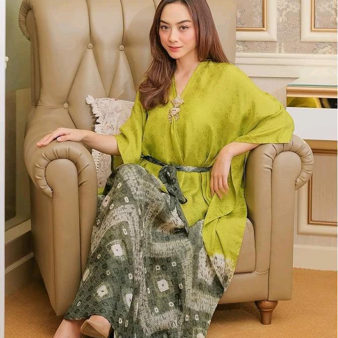 Dress Jumbo Kaftan Jumbo Dress Batik Kaftan Batik Muslim Panjang Wanita Viscose Motif Fit