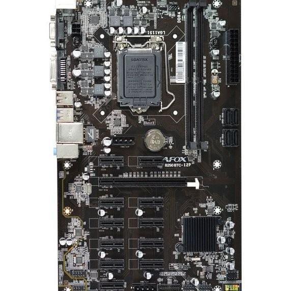 TERLARIS - AFOX B250 BTC 12 Slot - DDR4 LGA1151 Mining Motherboard - No Box