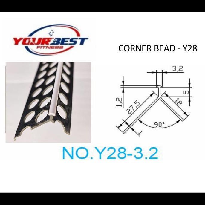 Ironbig- Corner Bead , Pvc Corner Bead Sudutan Luar Y28
