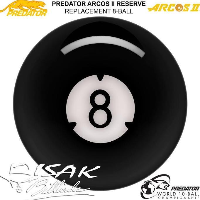 Predator Arcos II 8-Ball | Replment Bola Eceran Billiard Pool Balls