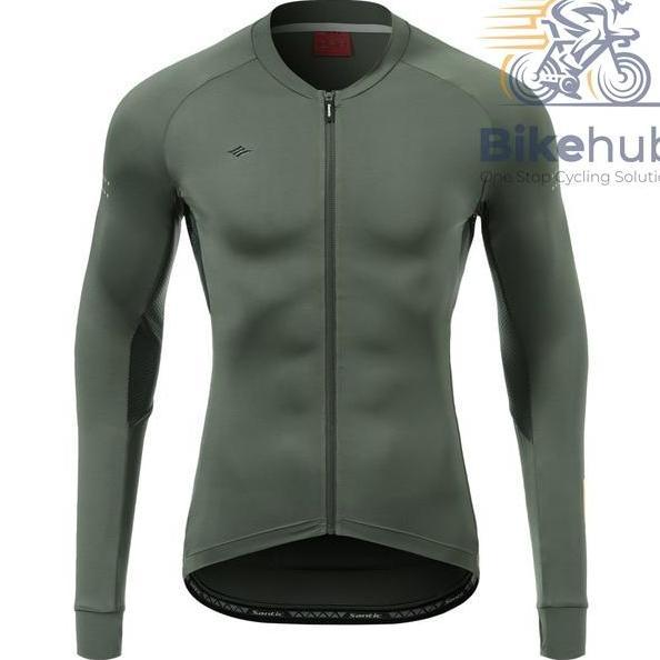 Santic Men Awani Jersey Aero Menset Uv Baju Sepeda Lengan Panjang