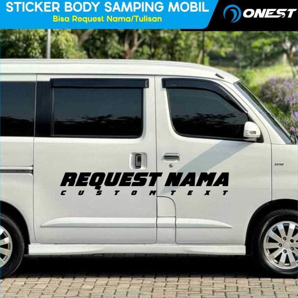 Stiker Motor Body Samping Custom Nama Cutting Sticker