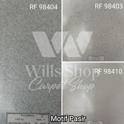Ironbig- Karpet Vinyl Korea Lantai Plastik Motif Kayu - Pasir - Motif Marmer