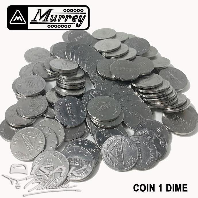 Coin 1-Dime Murrey - 17.9 mm - (1 Pak = 50 buah) - Billiard Biliar