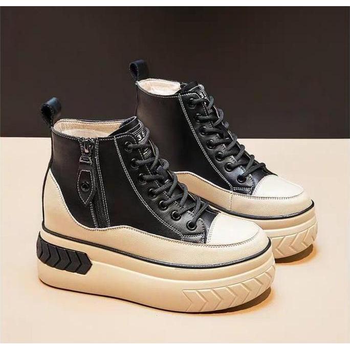 Premium Sepatu Boots Wedges Wanita Import Tipe S283 Shoe Korean Style