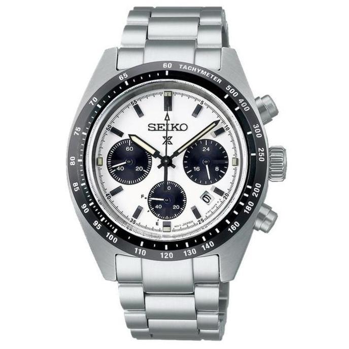 Jam Tangan Pria Seiko Prospex SSC813P1 Solar Chronograph PANDA Stainless Steel SSC813 terlaris