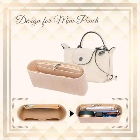 Kelilingaja- Flap Bag Micro Organizer With Side Zipper/ Dual In Bag Insert Bag In Bag