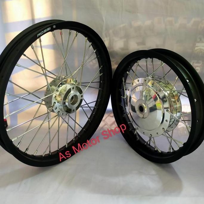 sepaket velg coss -trail ring 17 - 14 tromol jari2 xride mio beat dll