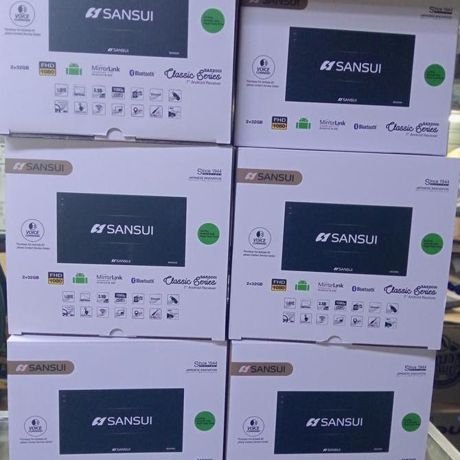 Head Unit Android Sansui 7Inch Ram2Gb Rom32Gb Voice Commen Hemat