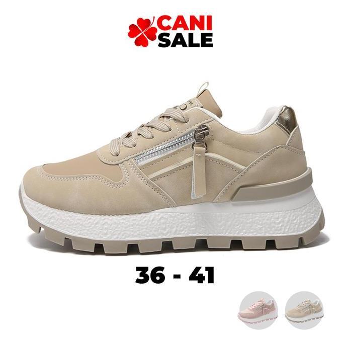 Bergaransi Zora Sepatu Sneakers Wanita Casual Korean Shoes Sepatu Sporty Olahraga Running Senam Aero