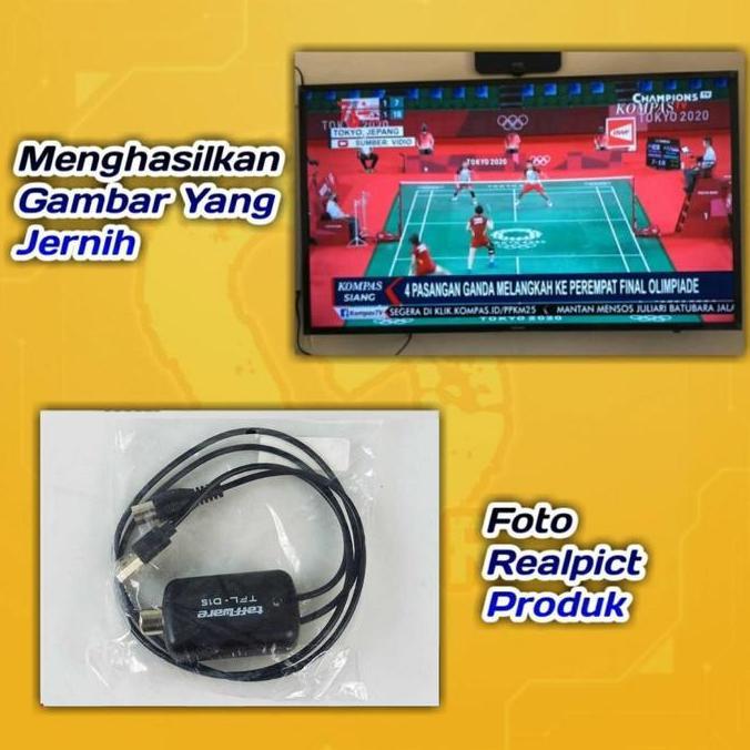 Tvxty- Alat Penguat Sinyal Boster Antena Tv Digital Analog Amplifier Booster Dvb-T2 Original