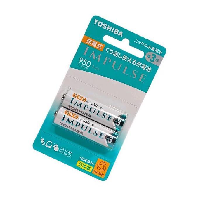 TOSHIBA IMPULSE AA 950MAH NI-MH 1,2V / BATERAI IMPULSE TOSHIBA AA 950MAH BP2