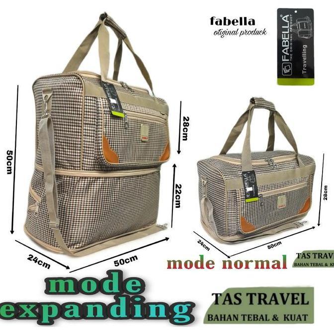 Kelilingaja- Tas Pakaian Fabella Tasl Tingkat Tas Travel Besar Tas Jalan Jalan Tas Mudik Tas Multifu