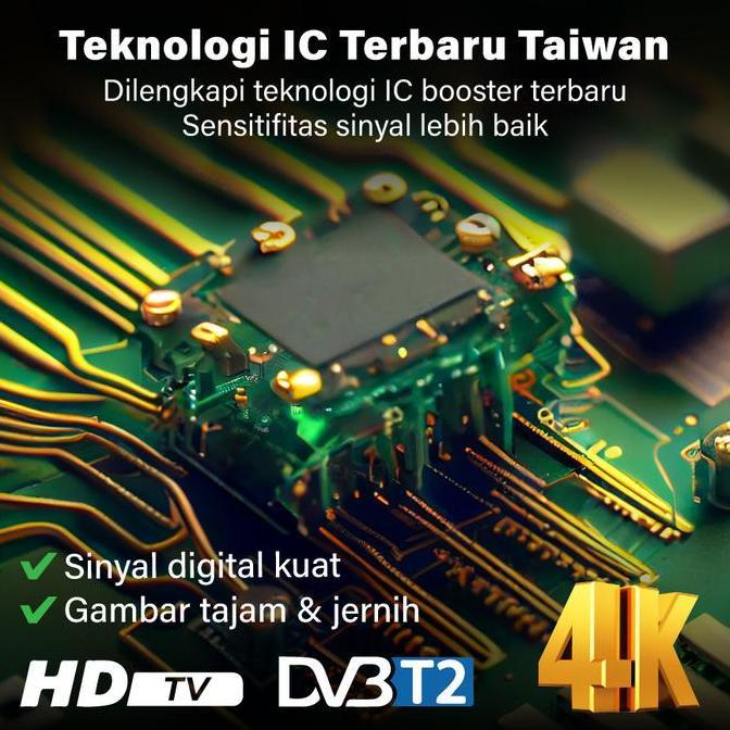 Tvxty- Antena Tv Digital Indoor Outdoor Dvt2 Antenna Booster 4K Px Da-6120