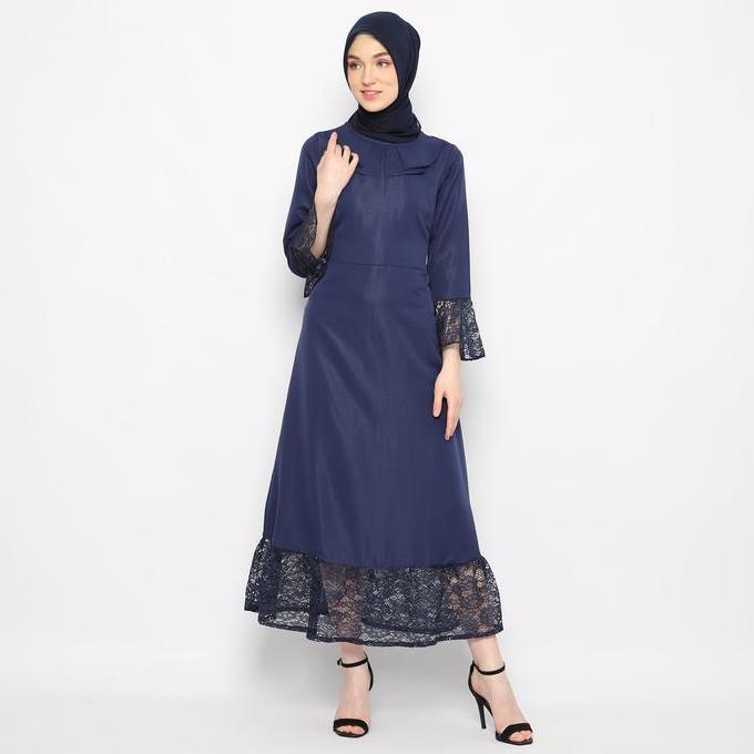 FAME - Gamis Wanita Biru Benhur - 9911081 Original