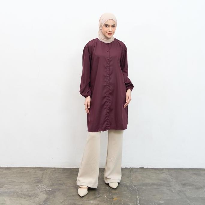 Discount Giyomi Id - Naura Tunic / Tunik Wanita / Tunik Bahan Textured Cotton / Baju Atasan Wanita