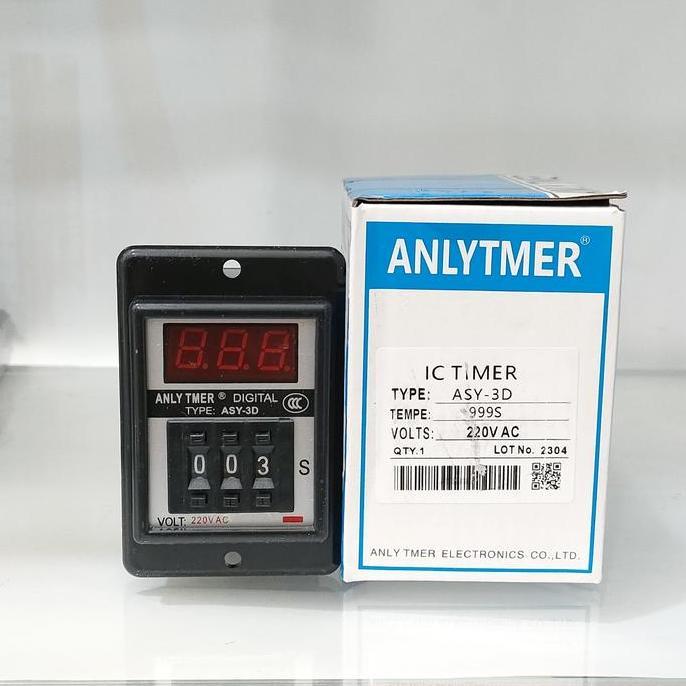 NEW ANLY DIGITAL TIMER ASY-3D 999S  3 DIGIT 220VAC
