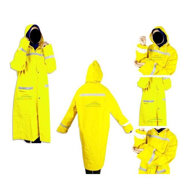 Jas Hujan Aether Ponco Terusan Warna Kuning