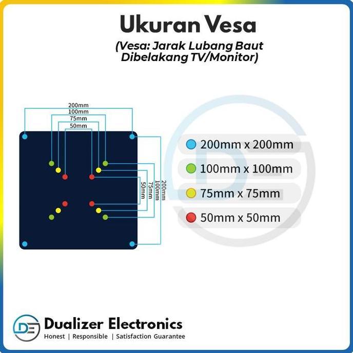 Tvxty- Bracket Braket Smart Tv 32 40 42 43 Inch Sony Toshiba Aqua Polytron