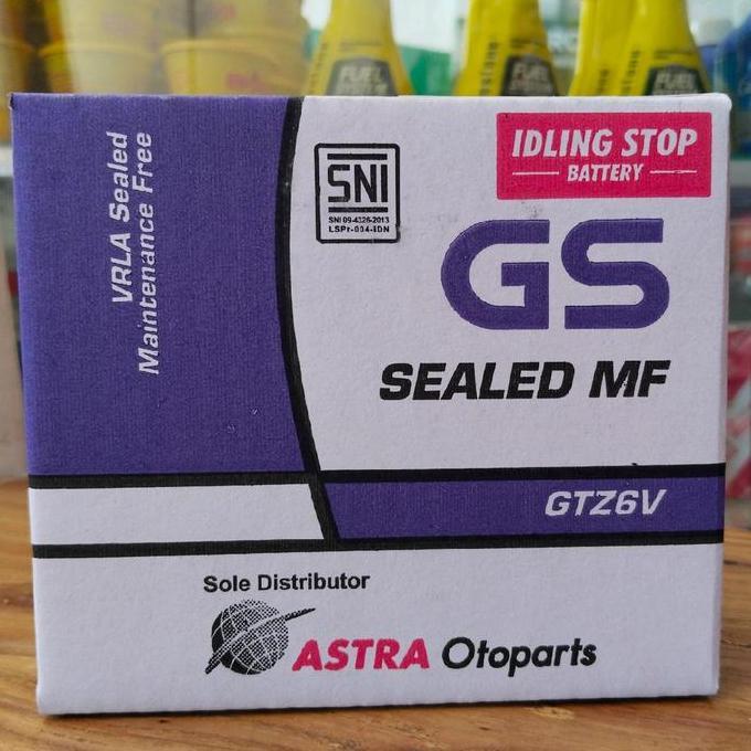 Promo AKI MOTOR GS ASTRA GTZ6V AKI KERING 100%ORI Diskon