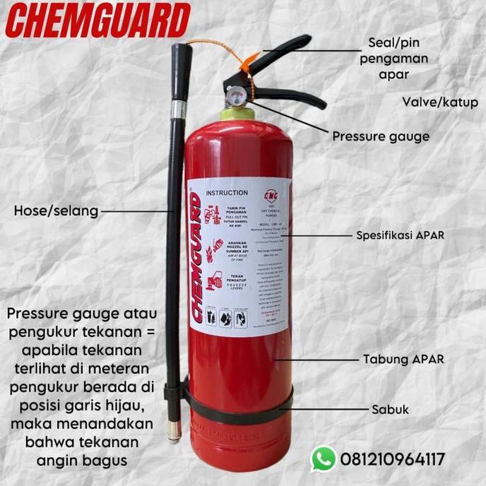 Tabung pemadam 6 kg apar 6 kg chemguard apar ABC powder