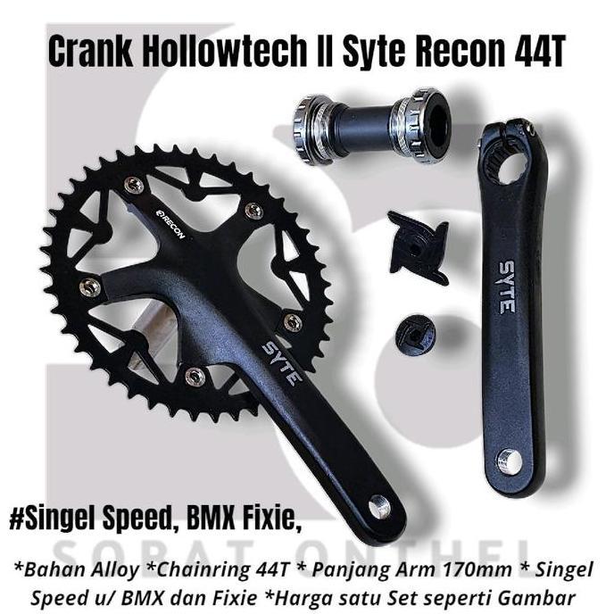 Promo Crank Hollowtech II 44T Syte Recon Set Diskon