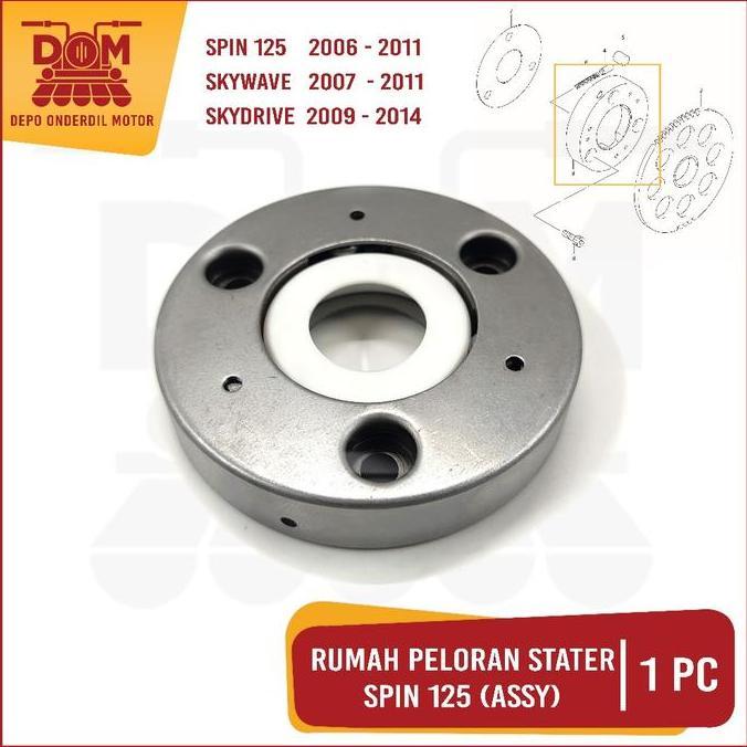 Promo Rumah Peloran Stater Assy Spin 125 (TOKAIDO) One Way Wanwei Rumah Pelor Plat Mimis Starter Kom