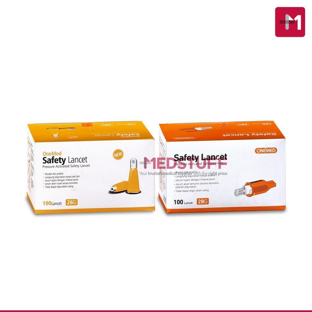 Safety Lancet Onemed isi 100pcs Blood Lancet Pen Lancet