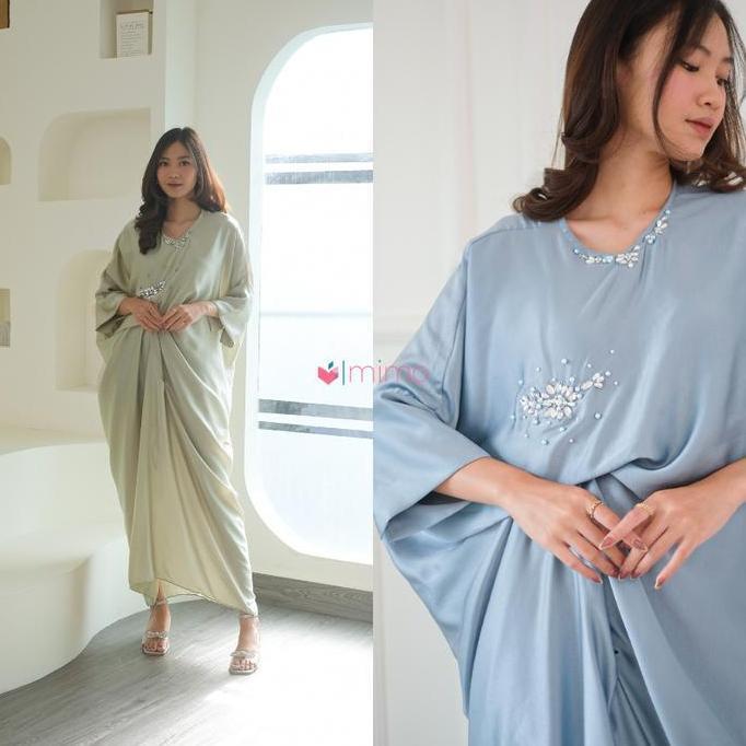 MIMO LABEL - Mimo Silk Kaftan | Kaftan Ramadhan/Lebaran - PINK