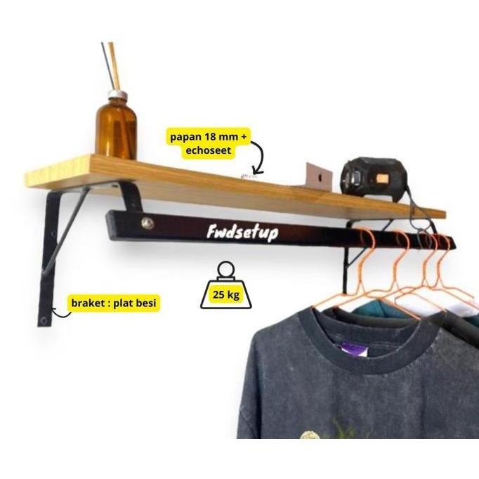 [CUCI GUDANG] / RAK GANTUNGAN BAJU BESI RAK GANTUNGAN BAJU DINDING GANTUNGAN BAJU PREMIUN KUAT MURAH