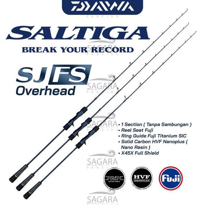 Joran Daiwa Saltiga SJ FS Full Solid Carbon | Joran Slow Jigging | Rod Jigging