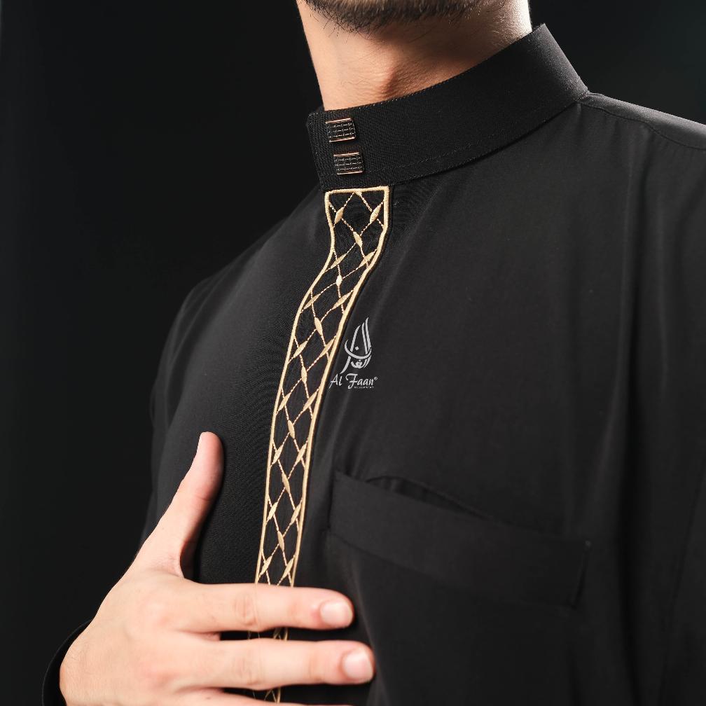 BEST SALE Jubah AZMAN Slimfit bordir Gamis slimfit pria bordir jubah pria muslim gamis pria panjang 