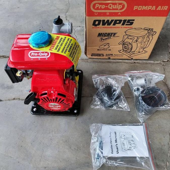 Proquip Pro Quip 1" 1.5" inch dim QWP15 Mesin Water Pump Alkon Kecil Pompa Sedot Air Irigasi Sawah