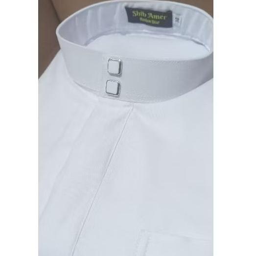 ORIGINAL Jubah Putih / Gamis Putih Anak Laki Laki. Putih Polos Kerah Tegak Thobe